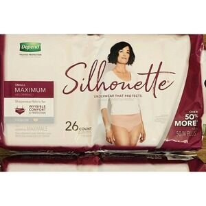 Depend Silhouette Incontinence & Postpartum Underwear for Women Small 26…